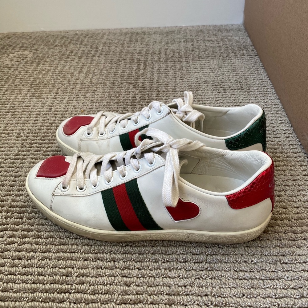 Gucci Heart Sneakers